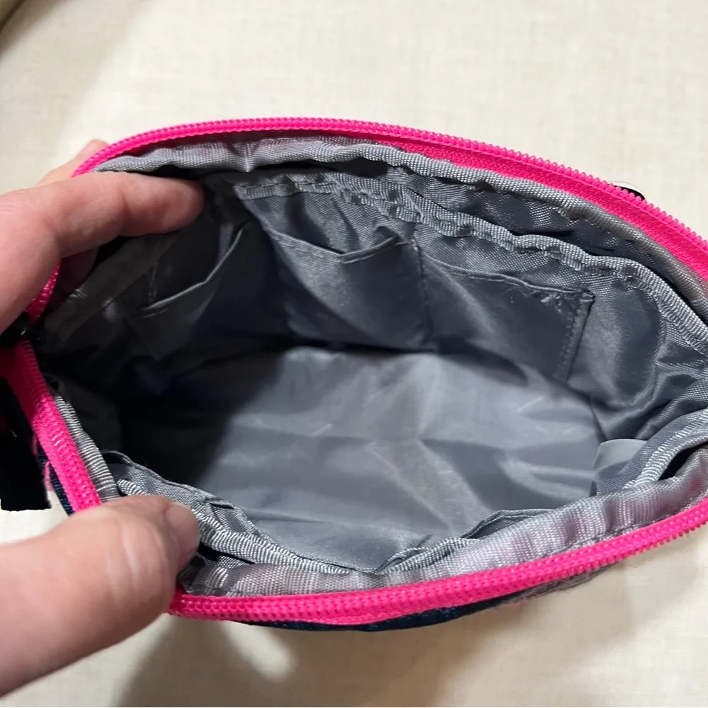 Five Star Quick View Pink and Blue Pencil Pouch NWT